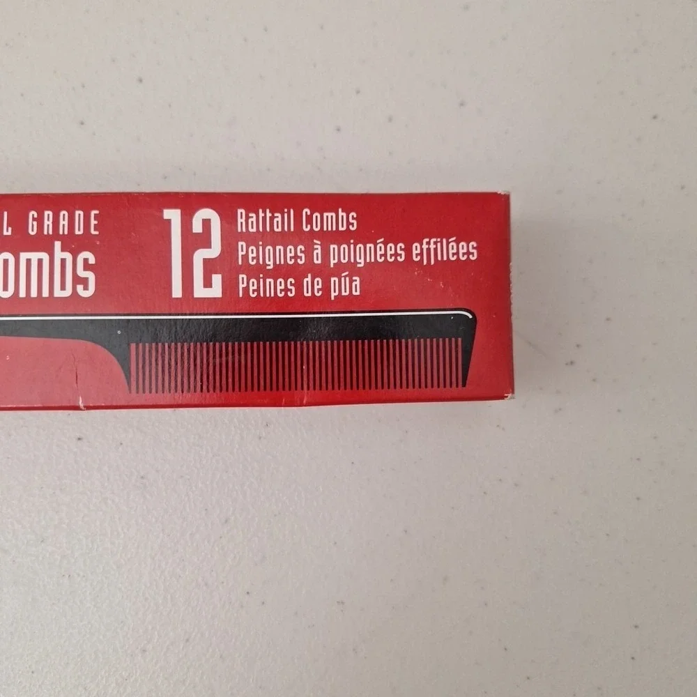 SALLY BEAUTY RATTAIL COMBS *4* Professional Grade #220020 NEW IN BOX